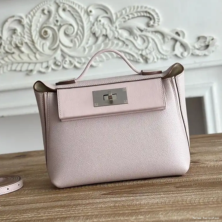 In Mini Bag Swift Leather Light Hardware Evercolor 24 Pink Hermes Palladium 24 0425